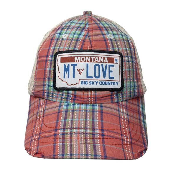 Montana Mt Love Big Sky Country Snapback Trucker Hat Multicolor One Size Ha - Picture 1 of 9